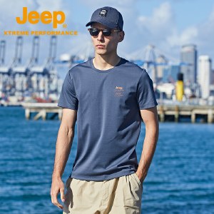 Jeep吉普圆领短袖男士户外速干T恤透气 J122094549