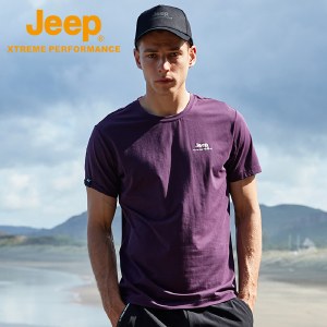 Jeep吉普短袖T恤男休闲户外男装运动圆领 J922094575