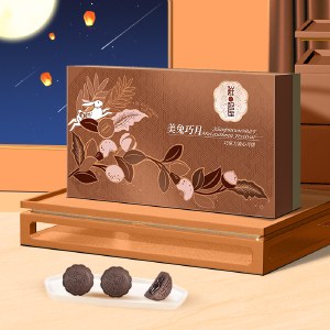 臻味鲜品屋-400g巧克力流心月饼礼盒中秋