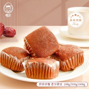 雅觅 蜂蜜枣糕500g/1000g 元气营养早餐蛋糕 办公室零食糕点休闲食品