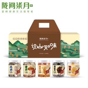 陇间柒月识山知味礼盒 干货菌菇礼包伴手礼员工福利