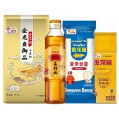 金龙鱼外婆乡小榨菜籽油400ml+金龙鱼御品珍珠米500g+金龙鱼御品麦芯粉1kg+金龙鱼家庭劲道挂面800g