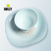 SMILEY 白玉玻璃瓷方形套装10件套 SY-CJ1010 陶瓷碗碟子沙拉碗菜盘子餐具