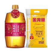 胡姬花金衣玉食古法花生油1.8L+ 金龙鱼御品珍珠米2.5kg