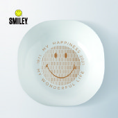 SMILEY 白玉玻璃瓷方形套装10件套 SY-CJ1010 陶瓷碗碟子沙拉碗菜盘子餐具