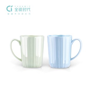 全瓷时代 彩晶瓷优雅对杯 LC-SJL03 马克杯陶瓷杯子情侣杯咖啡杯水杯