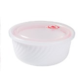 全瓷时代 玉瓷真空保鲜碗 LC-CJL11 密封保鲜盒饭盒带盖陶瓷碗三件套