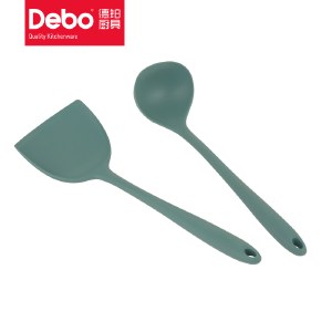 Debo德铂海格威 厨房用具2件套 硅胶中式铲大汤勺 DEP-833