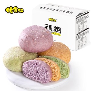 【360g*3箱】佬食仁全麦欧包12包/箱面包休闲零食小吃