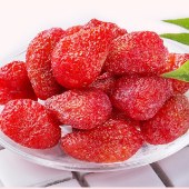 华巍62g*3袋草莓干 酸甜草莓肉果脯蜜饯水果干袋装小零食