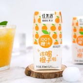 佳果源100%橙汁 200ml*24盒 整箱装维C果汁饮料