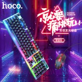 浩酷（HOCO）CP1 竞技发光键盘(赠鼠标) 66724 黑色(A+)