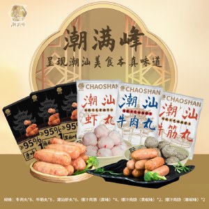 潮满峰 喜庆年华套装 8700g 潮汕牛肉丸牛筋丸虾丸爆汁肉肠