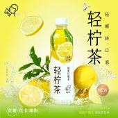 喜茶（HEYTEA）轻柠茶绿研柠檬茶低糖果味茶饮料450ml*15瓶