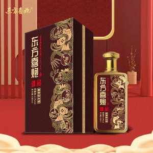 【东方喜炮酱酒·臻品】53度酱香型白酒 500ml 单瓶礼盒装