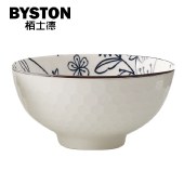 栢士德BYSTON家用4.5寸陶瓷饭碗5个装 BST-1016