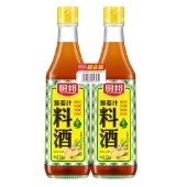 厨邦葱姜汁料酒500ml*2瓶厨房烹饪调味品调料清蒸家用去腥调料