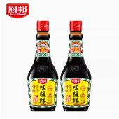 厨邦味极鲜360ml*2瓶装酱油特级酿造生抽炒菜凉拌蒸鱼调味品调料