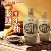 致美斋国酱天顶头抽500ml/瓶 头道酿造酱油炒菜烹饪调味料鲜味蘸料煲仔饭酱油