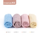 茶花厨房家务清洁抹布吸水去油洗碗擦桌干湿两用8条装F17007