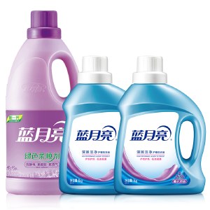 蓝月亮深层洁净洗衣液薰1kg*2+薰柔顺剂2kg