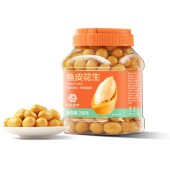 花家盛世 鱼皮花生258g 坚果干果坚果仁零食小吃