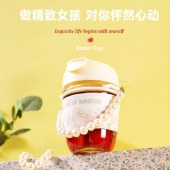 【9.9专区】佐禧佑福珍珠杯ins风玻璃吸管杯便携咖啡饮料水杯子伴手礼