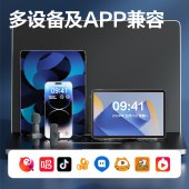 得力（deli）无线领夹麦克风 直播主播短视频户外拍摄收音智能降噪手机电脑音箱收音麦IOS苹果通用 AI降噪 续航无忧