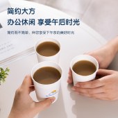 得力（deli）一次性杯子 228ml*50只 加厚型办公家用商务接待防烫水杯 白色 LL6