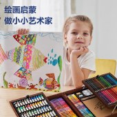 得力（deli）179件绘画套装大礼包儿童生日礼物女孩画画男孩高端礼盒小学生生日六一儿童节女孩玩具礼物