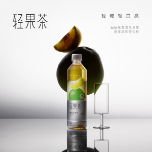 喜茶（HEYTEA）轻果茶果味茶饮料柚柚铁观音乌龙茶450ML*15瓶