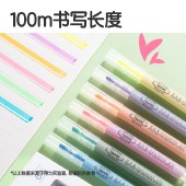 得力(deli)经典6色荧光笔 考试复习划重点彩色醒目标记笔 办公记号笔手帐S624 开学文具