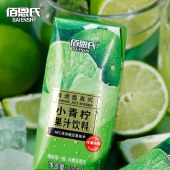 佰恩氏（BAIENSHI）小青柠汁柠檬饮料非浓缩饮品【0添加剂】0脂200ml*12瓶 含NFC果汁