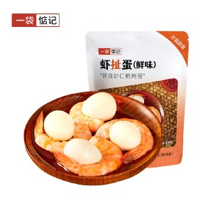 一袋惦记 虾扯蛋 原味106g/袋 即食虾仁鹌鹑蛋休闲零食