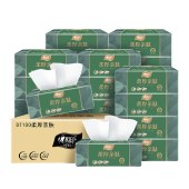 心相印柔厚亲肤三层100抽18包塑装纸面DT100（箱装）A0000251