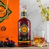 【礼盒装 配酒杯2个】法国进口洋酒 卡罗三世X0白兰地 40度 配礼袋 700ML/瓶