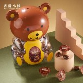 香港小熊 巧克力味脆脆杯 240g 办公室小吃零食甜点