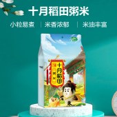 十月稻田 粥米1kg*2 东北大米切割碎米小米粒香米