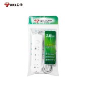 公牛新国标插座 S1220 1.6m 公牛插座插排插线板接线板