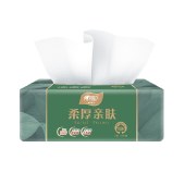 心相印柔厚亲肤三层100抽18包塑装纸面DT100（箱装）A0000251