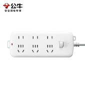 公牛新国标插座 S1330 1.8m 公牛插座插排插线板接线板