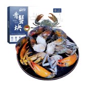 深海兄弟印尼青蟹块1.2斤特大进口鲜活冷冻肉蟹海鲜螃蟹海蟹水产非梭子蟹源头直发包邮