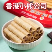 香港小熊 港式原味蛋卷/港式巧克力蛋卷 500g/盒 港式蛋卷酥香饼干糕点