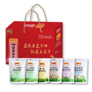 【王老吉】固体凉茶六包装960g/盒装 固体饮料广东凉茶大礼包