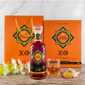 【礼盒装 配酒杯2个】法国进口洋酒 卡罗三世X0白兰地 40度 配礼袋 700ML/瓶