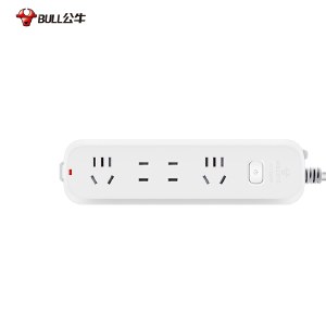 公牛新国标插座 S1220 1.6m 公牛插座插排插线板接线板