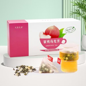 光雾良源 蜜桃乌龙茶120g（10g*12袋)/盒 独立小包装花茶