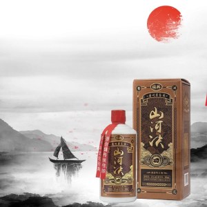 53度山河决经典500ML 酱香型白酒