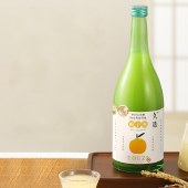 小花样久造柚子酒750ml果酒水果酒果子酒