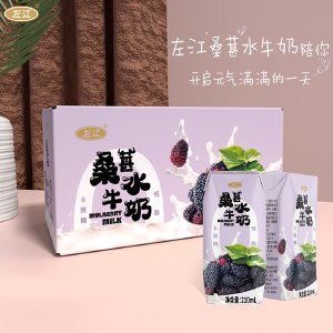 左江桑葚水牛奶210ml*10盒早餐奶果味代餐奶0蔗糖低脂奶